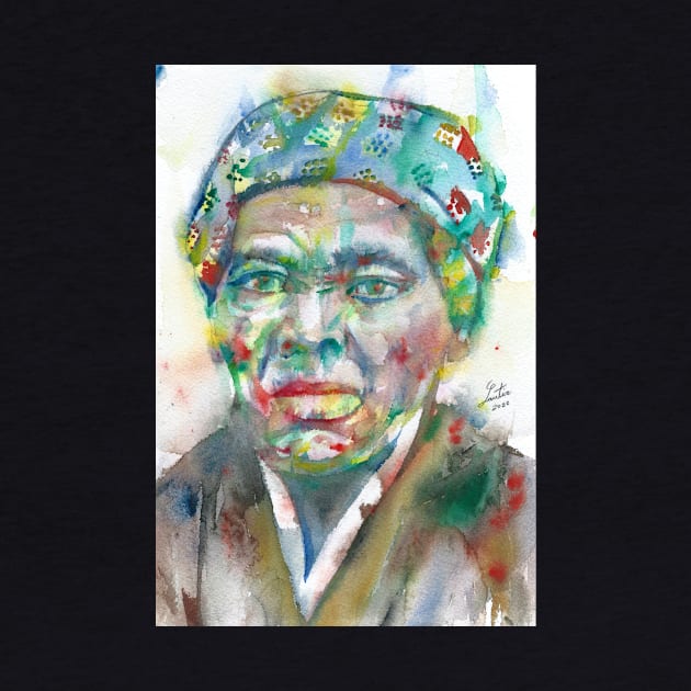 HARRIET TUBMAN watercolor portrait.1 by lautir